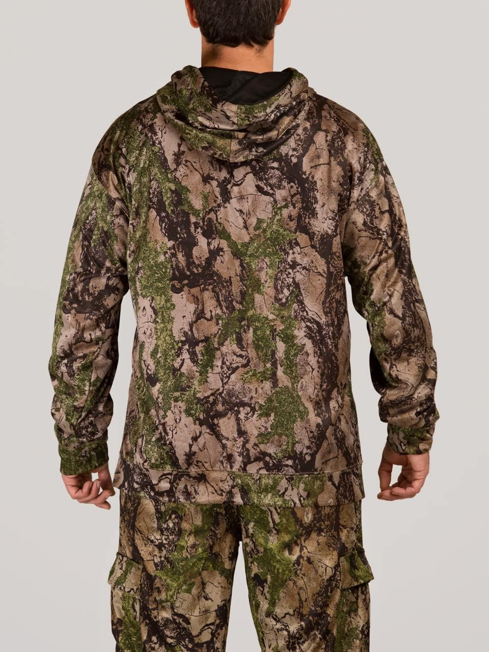 Natural Gear SCII Cool Tech SoftShell Hoodie, Camo Hoodie Hunting Gear for Men, Pullover Sweatshirt
