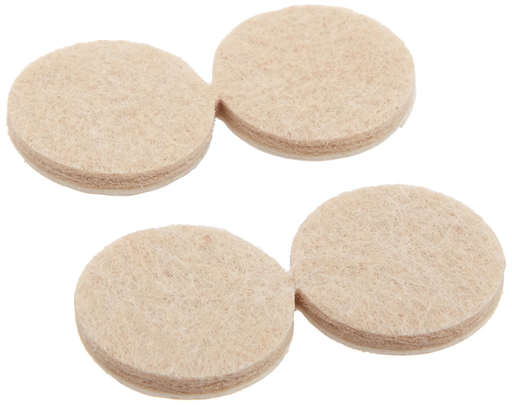 The Faucet Queen 108537 4 Piece 1-1/4" Felt Glides Self Stick, Multicolor