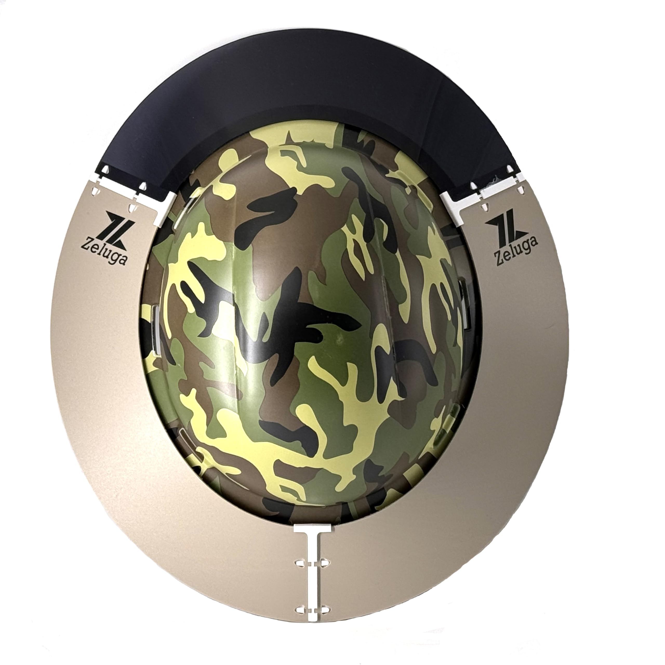 Zeluga 15-483 - Parasol profesional para casco duro, visera reutilizable y reemplazable con protección solar y calor, accesorio estándar de ala completa para casco