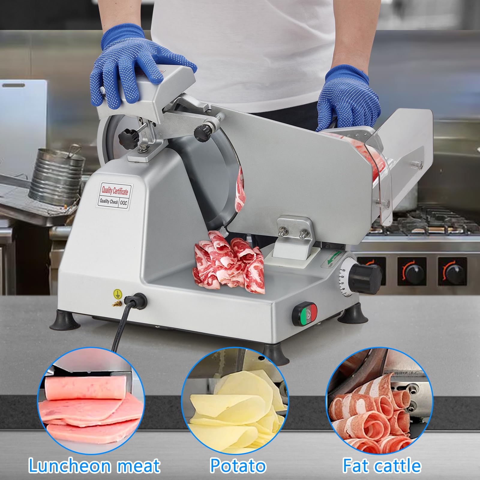 Amazon.com: Takywep Meat Slicer, 240W Electric Food Slicer with 10