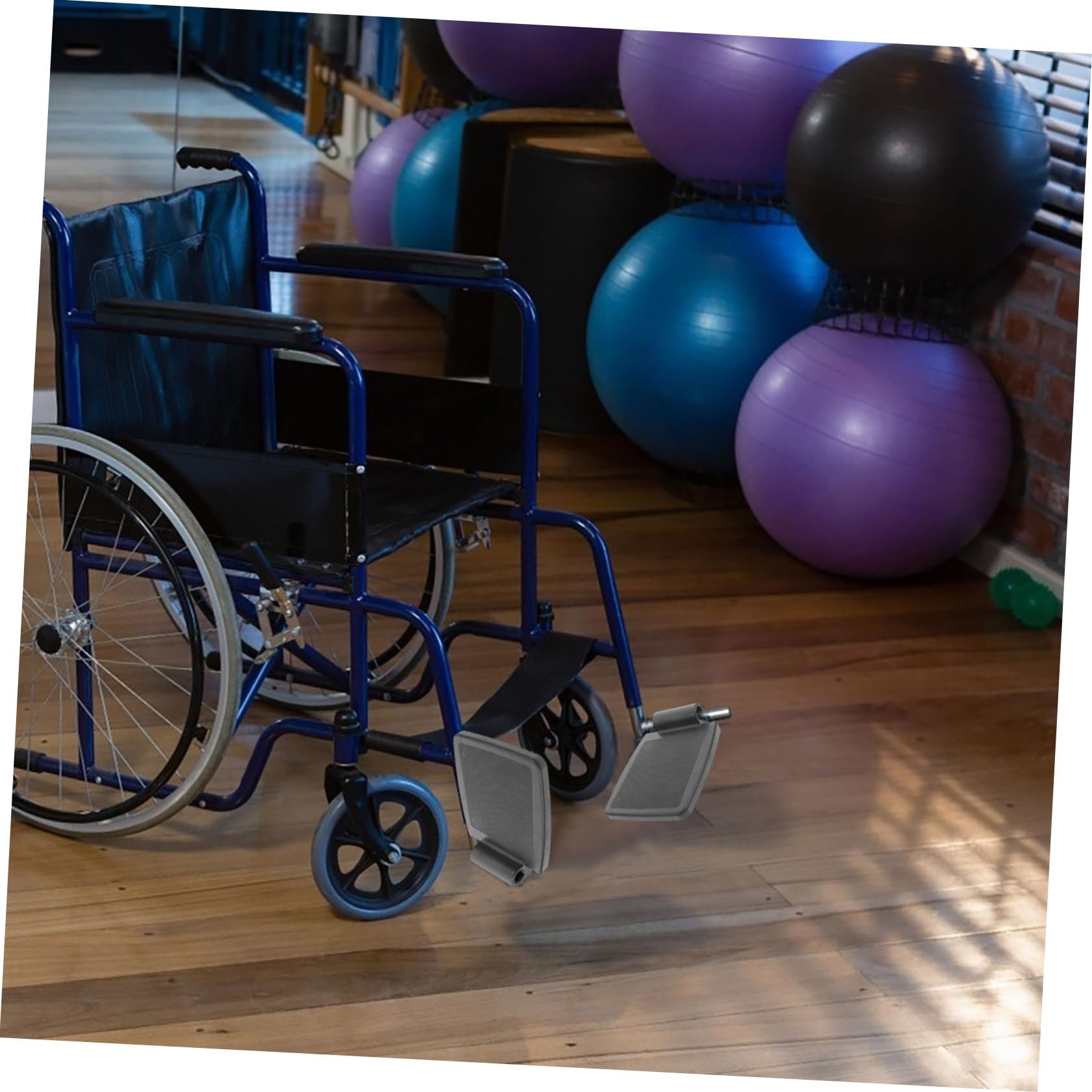 Reposapiés Para Silla De Ruedas 2 Piezas Pedal Resistente Negro Plataformas Elevadoras Seguridad Comodidad Personas Mayores Cuidado Diario