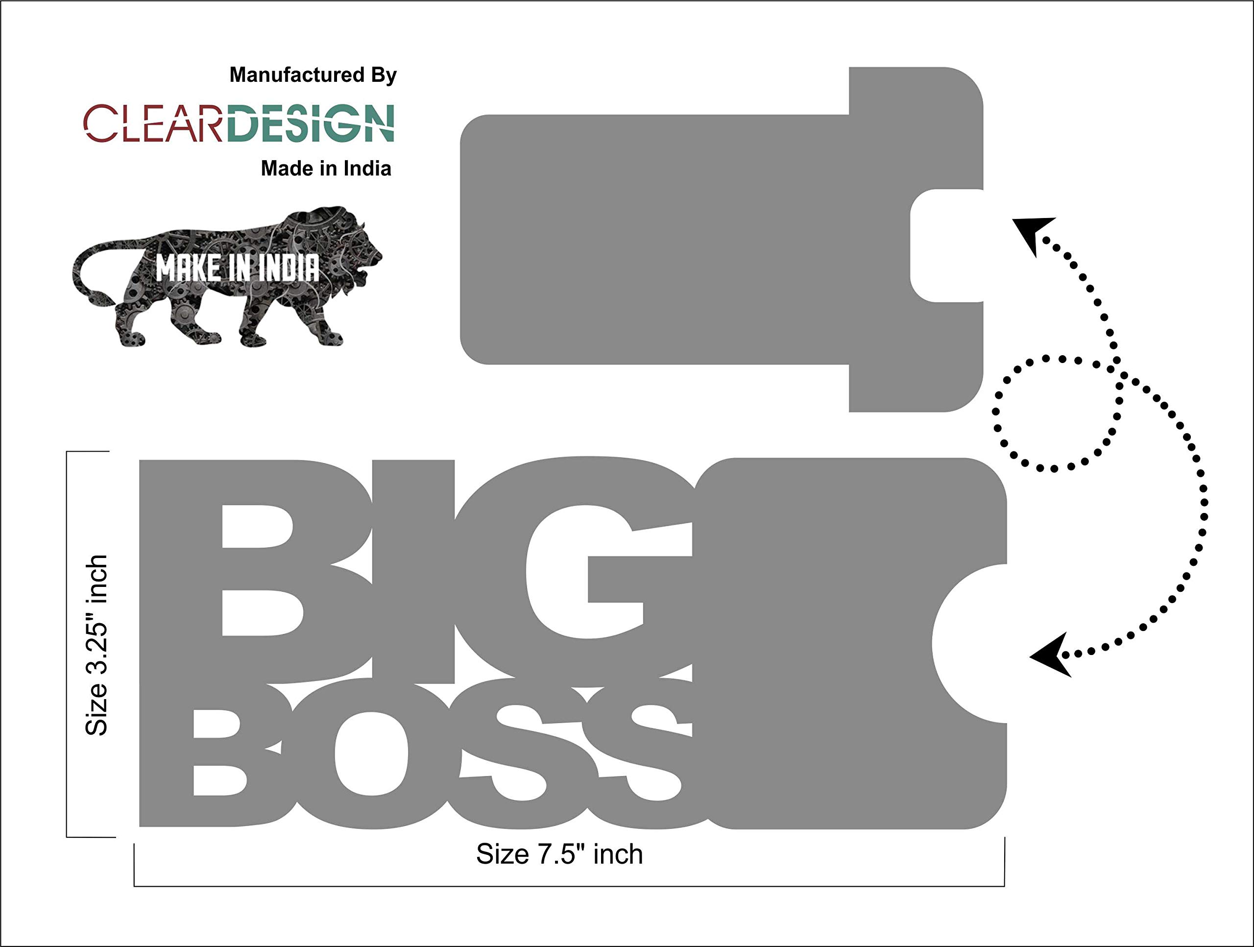 Clear Design Acrylic Mobile Phone Holder Stand Portable Big-BOSS (Gray) - Image 4 thumbnail