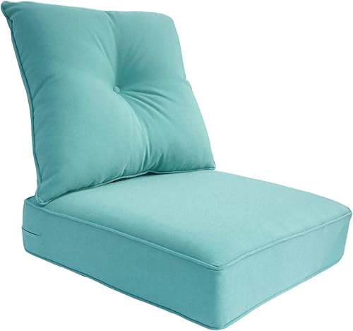 BOSSIMA - Juego de cojines de repuesto para sillón de interiores o exteriores para primavera y verano