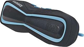 Magnavox MMA3639-BK Portable Outdoor Waterproof Bluetooth Speaker in Black and Blue