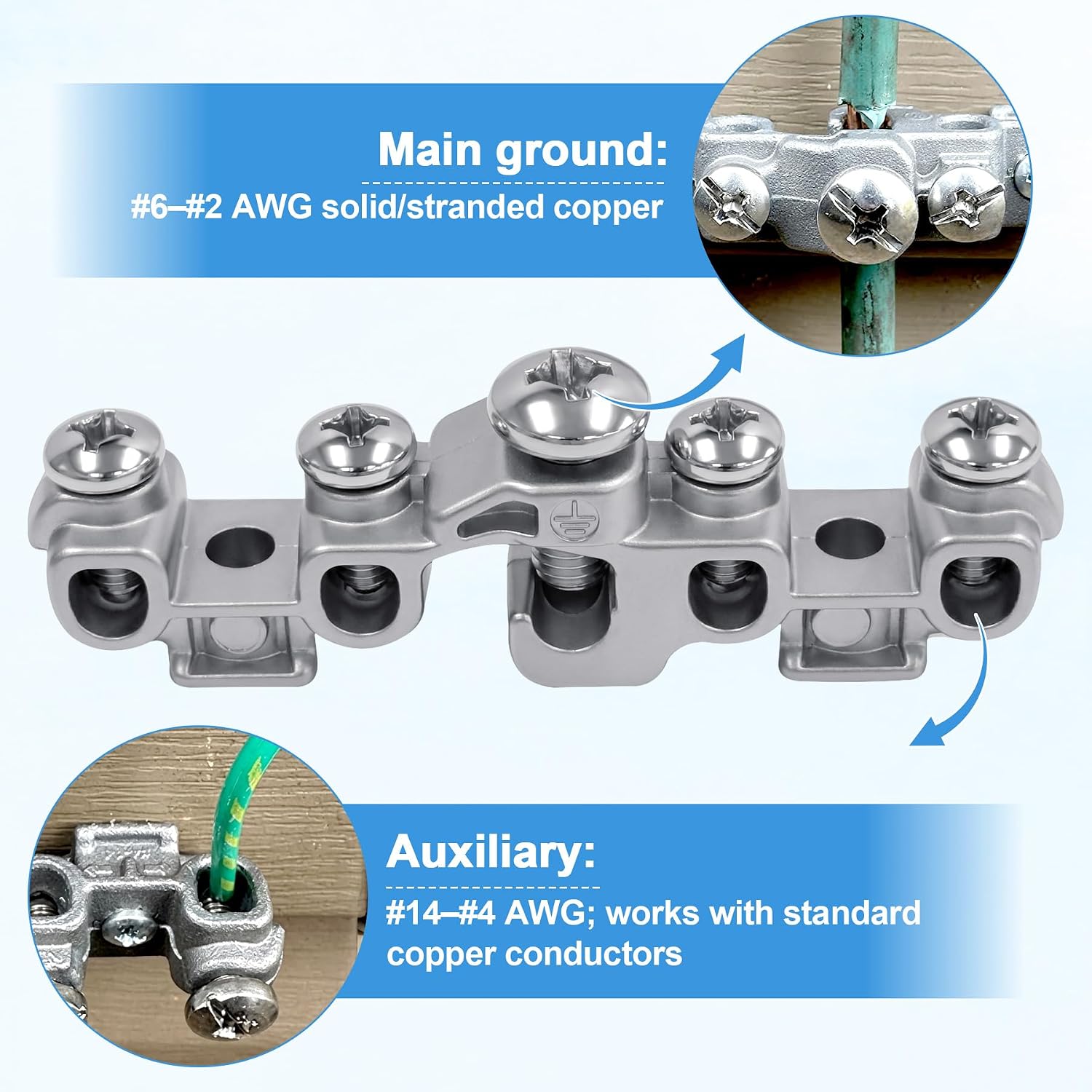 42400 Intersystem Bonding Bridge Conduit Fitting with Gray Plastic Cover