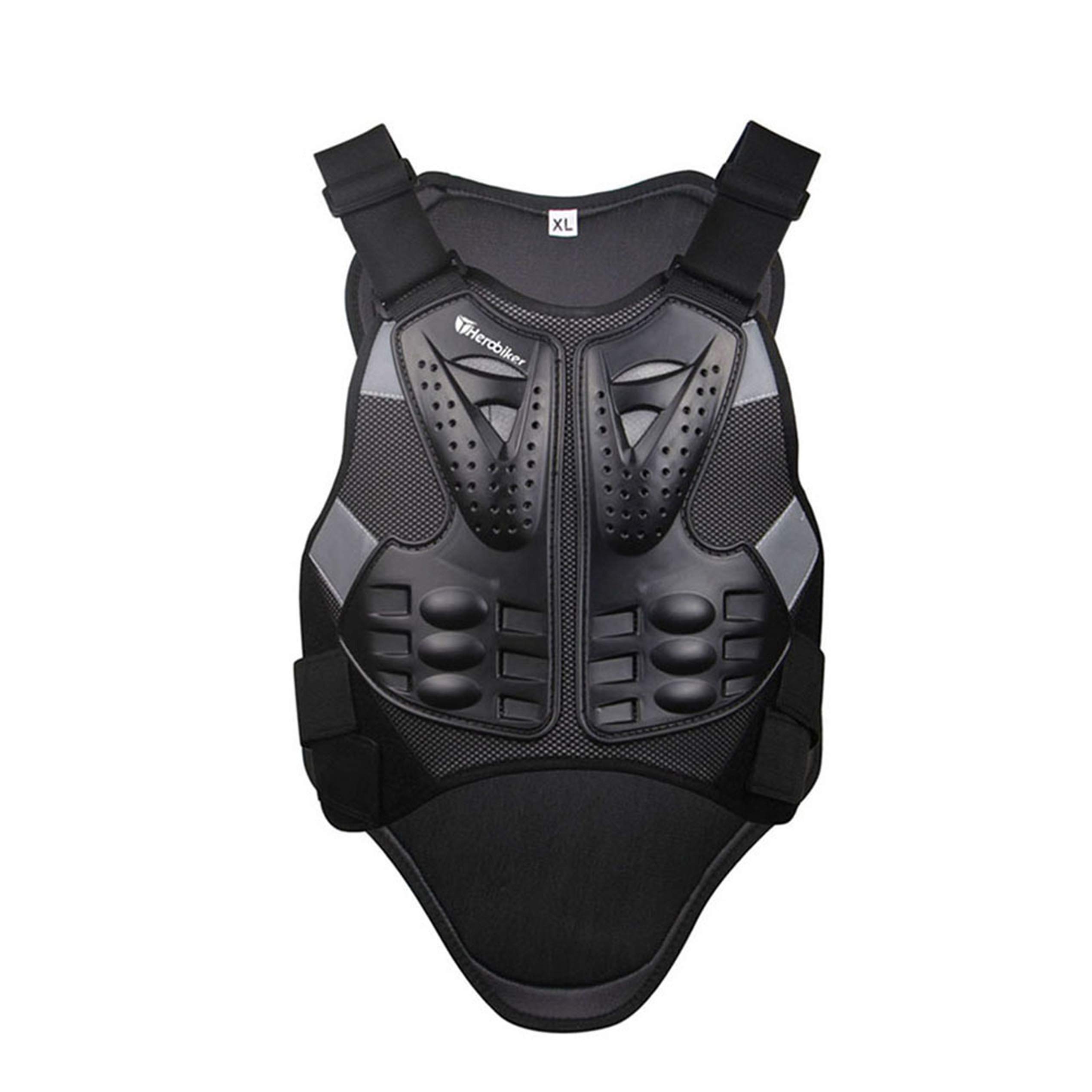 Chaqueta de moto contra caidas graves con chaleco protector de columna XL 8