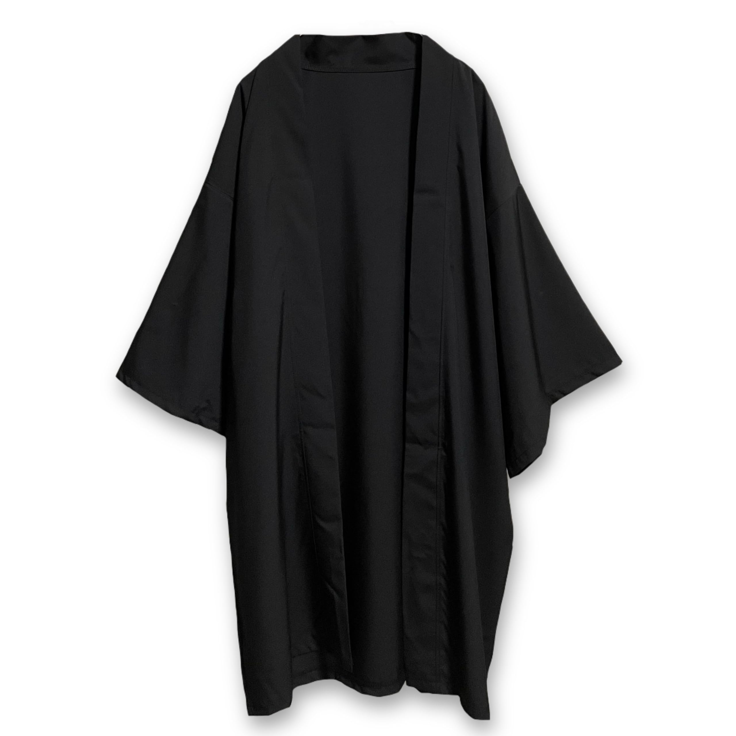 Amazon | [spieldose] 長羽織 黒 長尺 丈長 羽織もの 半纏 法被 単衣
