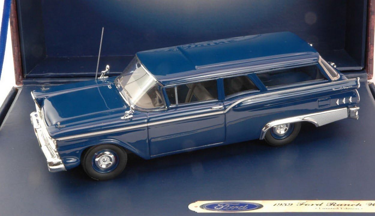 Scale Model Compatible with Ford Ranch Wagon Blue Metallic 1959 1:43 FORD GENUINE PARTS FGP0446