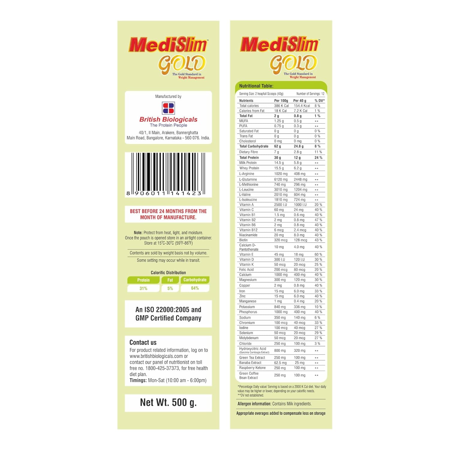 Review British Biologicals Medislim Gold | Advanced Weight