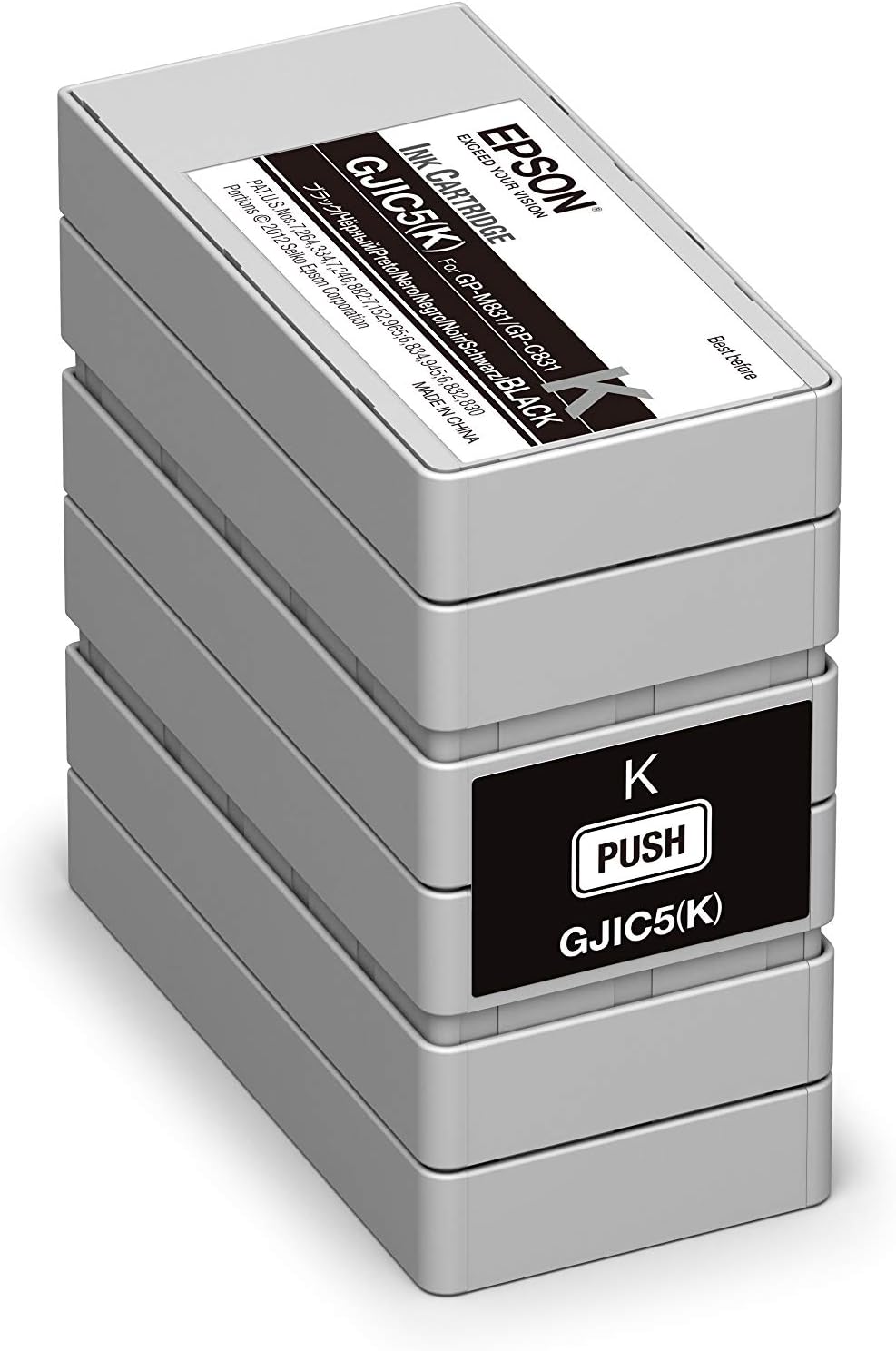 Epson ColorWorks Black Ink Cartridge C13S020563 | GJIC5 GP-C831 Printer