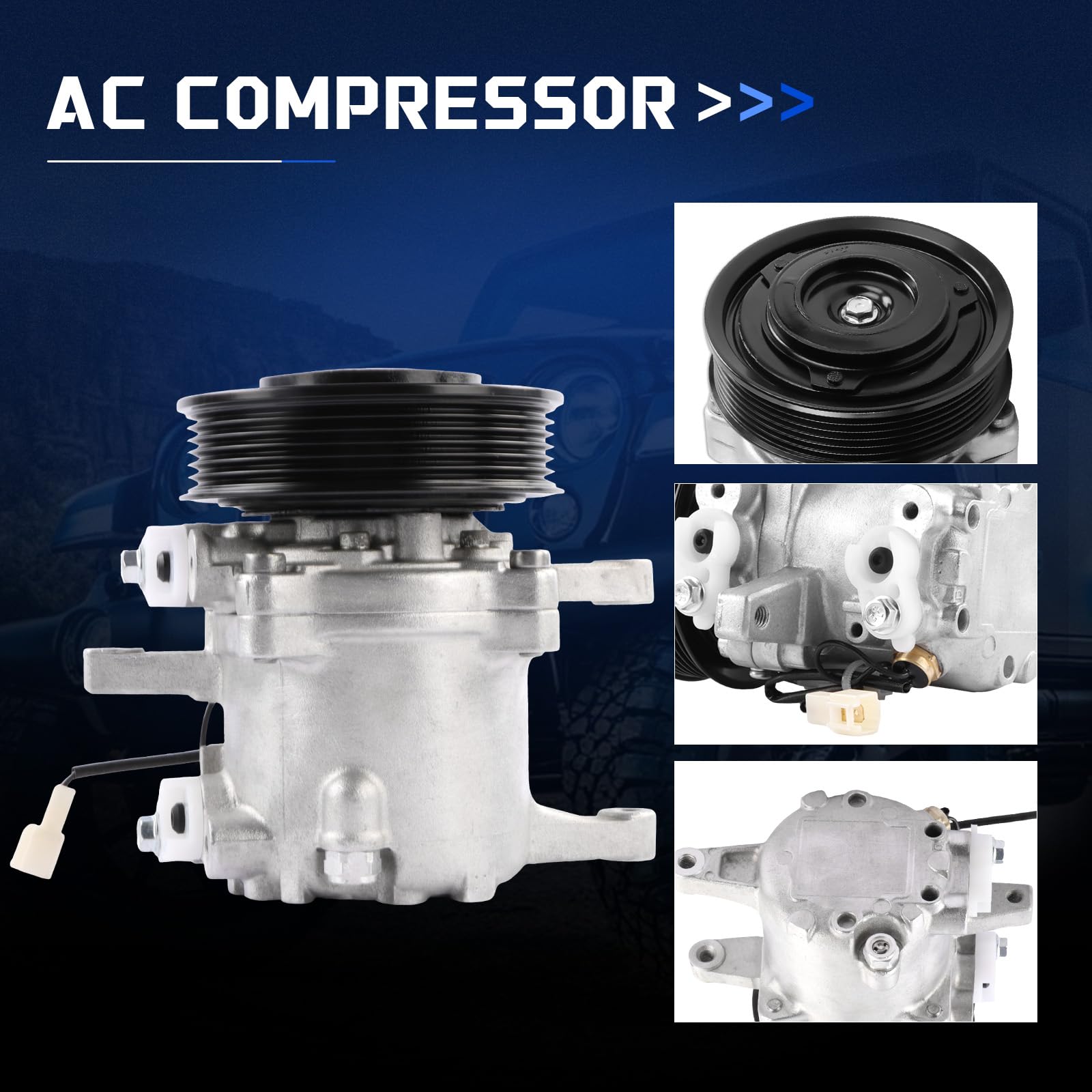 三菱☆COMPAC☆CY30-C6 Amazon.com: ZACHAGER 6PK SVO7E AC Compressor 3P999-00620