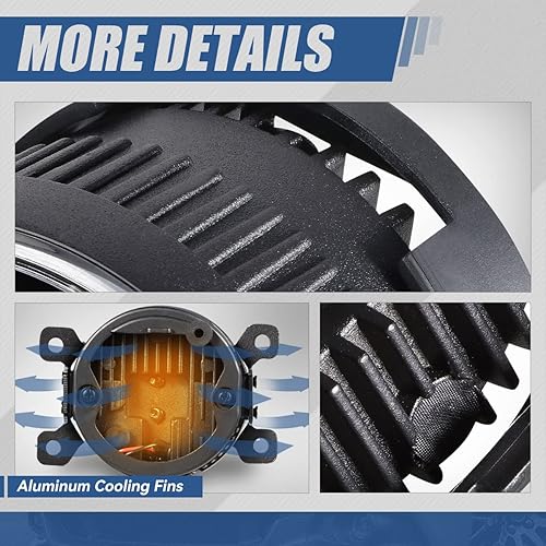 Miniatura 6 de Auto Dynasty Proyector LED completo para parachoques delantero, luces antiniebla con arnés de cableado compatible con Ford Lincoln Frontier Pilot