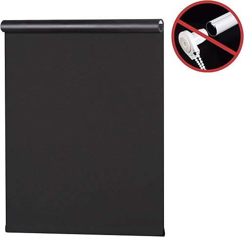 Miniatura 7 de LazBlinds Persianas enrollables 100% opacas de repuesto, tela de protección UV con aislamiento térmico para persianas enrollables con cable, color