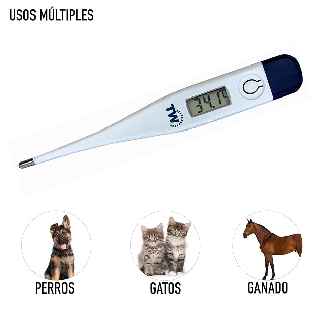 Foto 6 de 7 de Termómetro Digital Veterinario para Veterinarios y dueños de Mascotas de Perros, Gatos