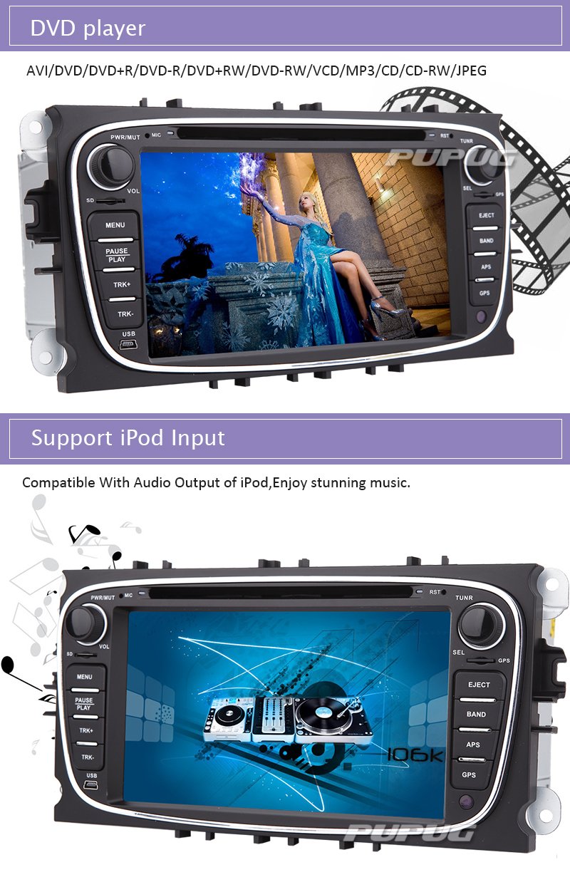 Buy Double din 7 inch HD Touchscreen Car Stereo DVD Player GPS Ready