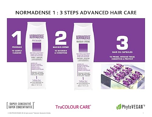 Miniatura 6 de NORMADENSE 1 Champú Espesante Vegano. Champú Espesante Normalizador  Champú de biotina para cabello seco, debilitado, normal a fino  Champú vegano