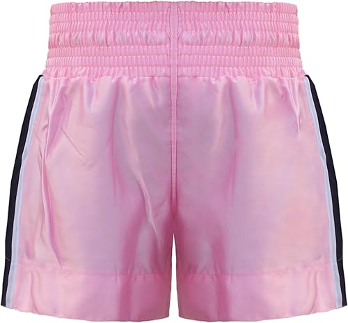 Miniatura 4 de Farabi Sports Muay Thai Shorts Rosa Mujer MMA Entrenamiento Shorts Artes Marciales Boxeo Shorts