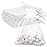White Organza Bags - 50 Pcs, Sheer 4 x 6 Inch, Jewelry & Party Favor Bags with Drawstring, Mesh Gift Pouches for Wedding, Valentine\'s Day Party