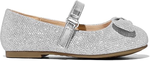 Miniatura 6 de K KomForme Zapatos planos de ballet para niña, antideslizantes, suaves, Mary Jane, para caminar, fiesta, zapatos de vestir para niños pequeñosniños