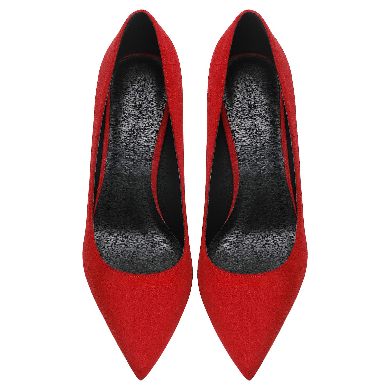 Femme Velours 5CM/8CM Talons Hauts Élégant Escarpins Bout Pointu Chaussures de Bureau