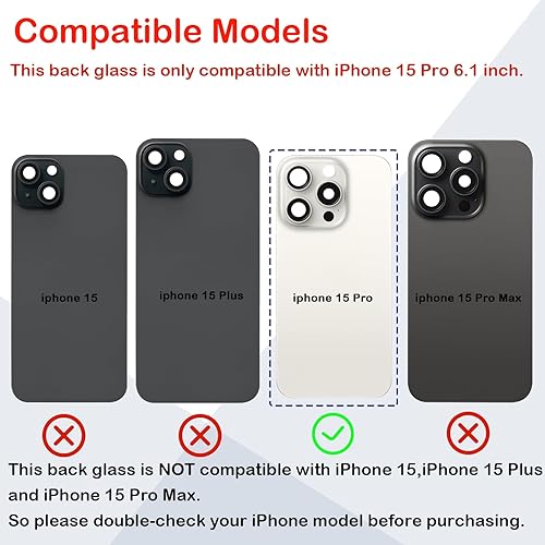 Vista 50 de Reemplazo de cristal trasero OEM para iPhone Xs Max 6.5 pulgadas con kit de herramientas de reparación profesional (gris espacial)