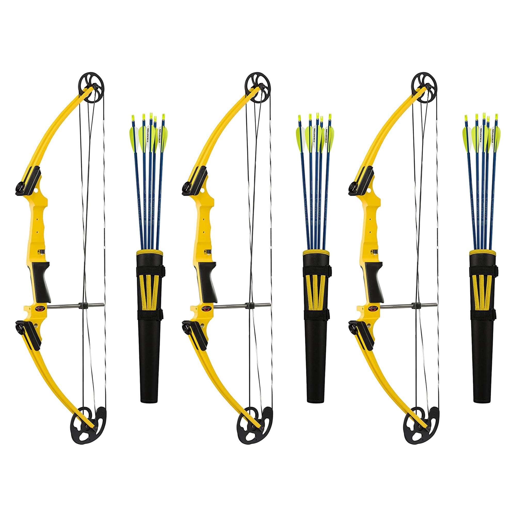 Genesis Archery Compound Bow Archery Kit w/Adjustable Draw Length 15