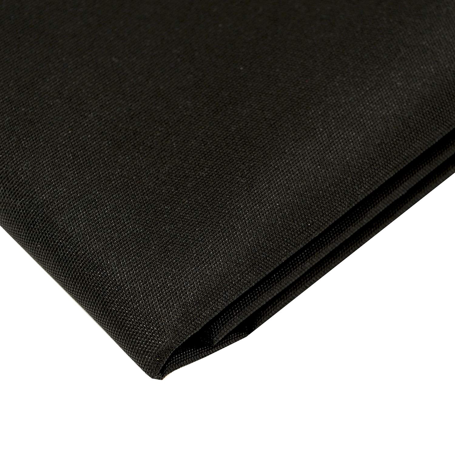 Canvas Waterproof Fabric 6OZ 58 Inches Wide by The Yard (Black,1 Yard)