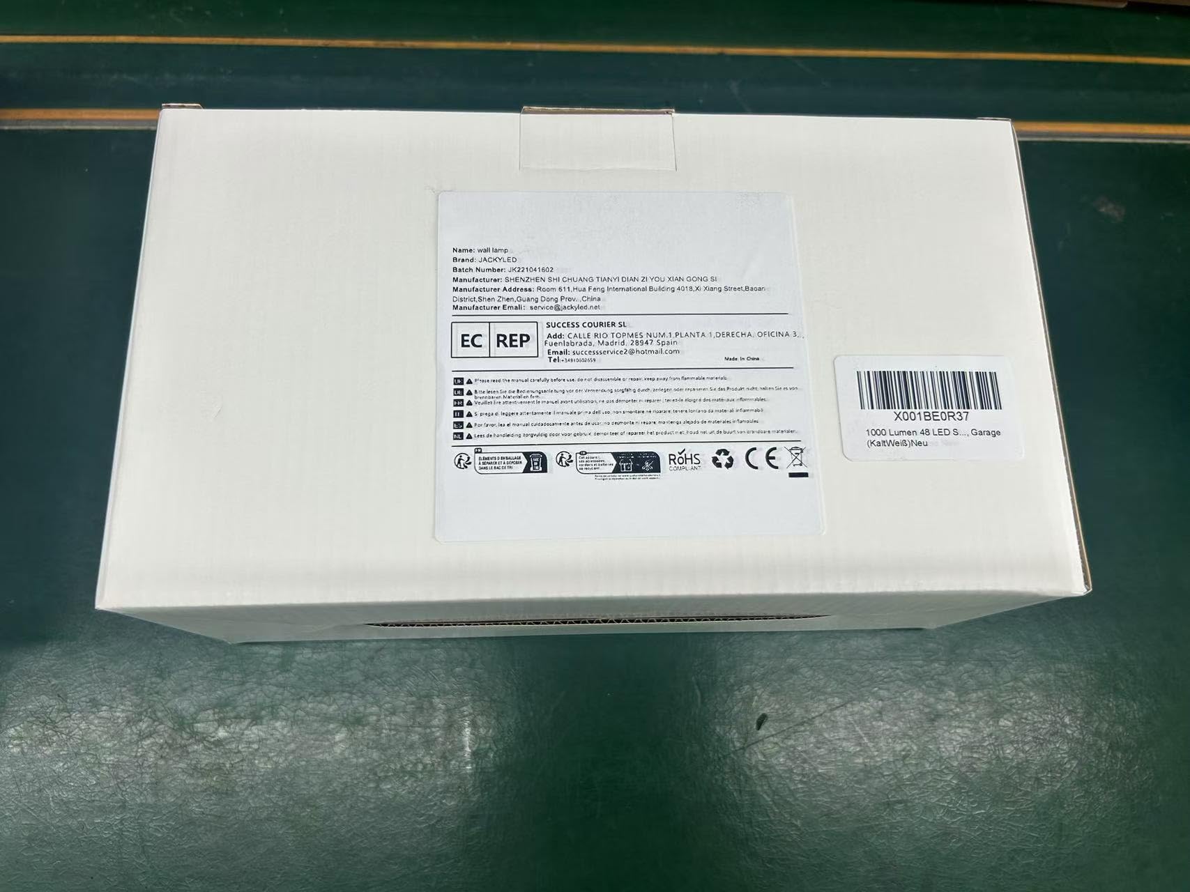 JACKYLED Zonnelampen voor buiten, 48 leds, 1000 lumen