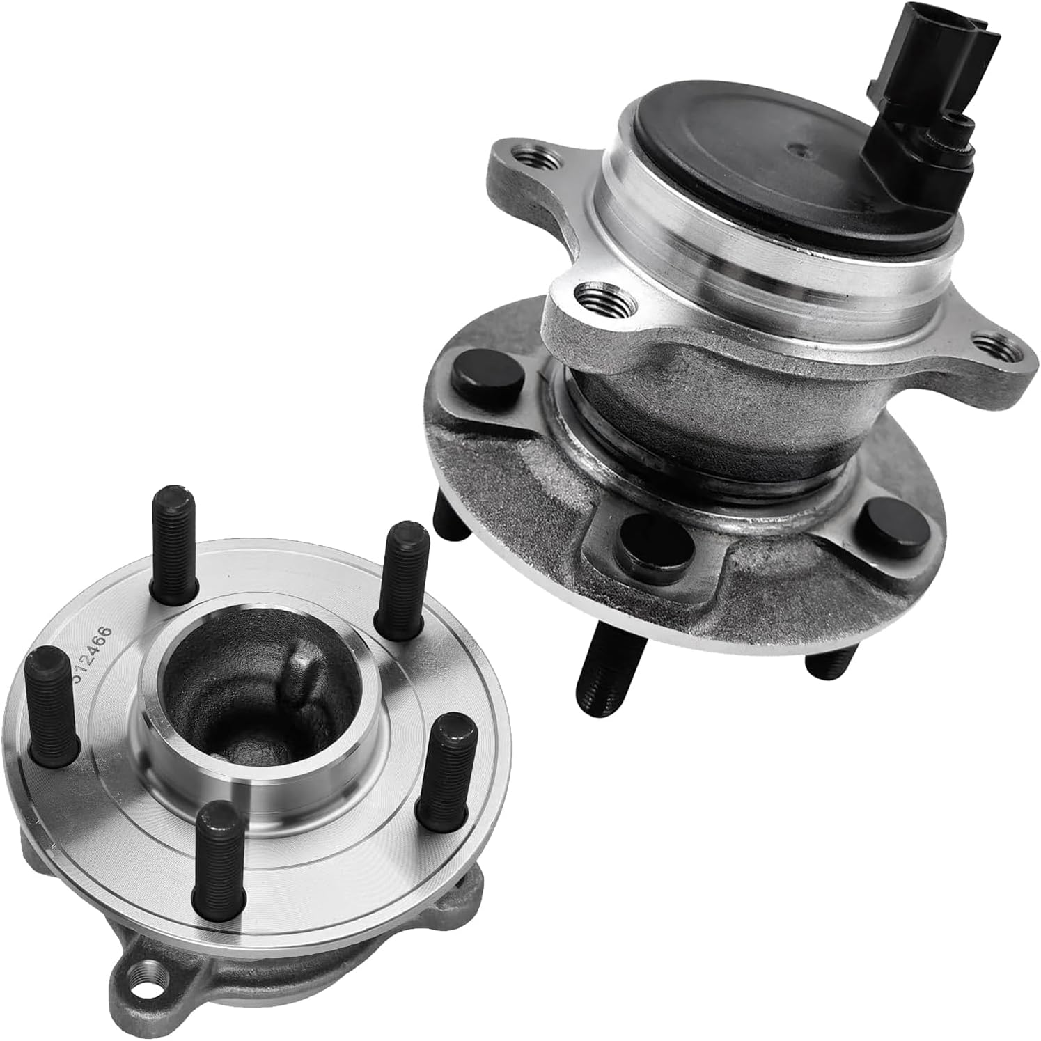 ALLCOMBO Rear Wheel Bearing and Hub for 2012 2013 2014 2015 2016 2017 2018 Ford Focus Replacement Driver and Passenger Side Assembly 12 13 14 15 16 17 18 Pair 512466