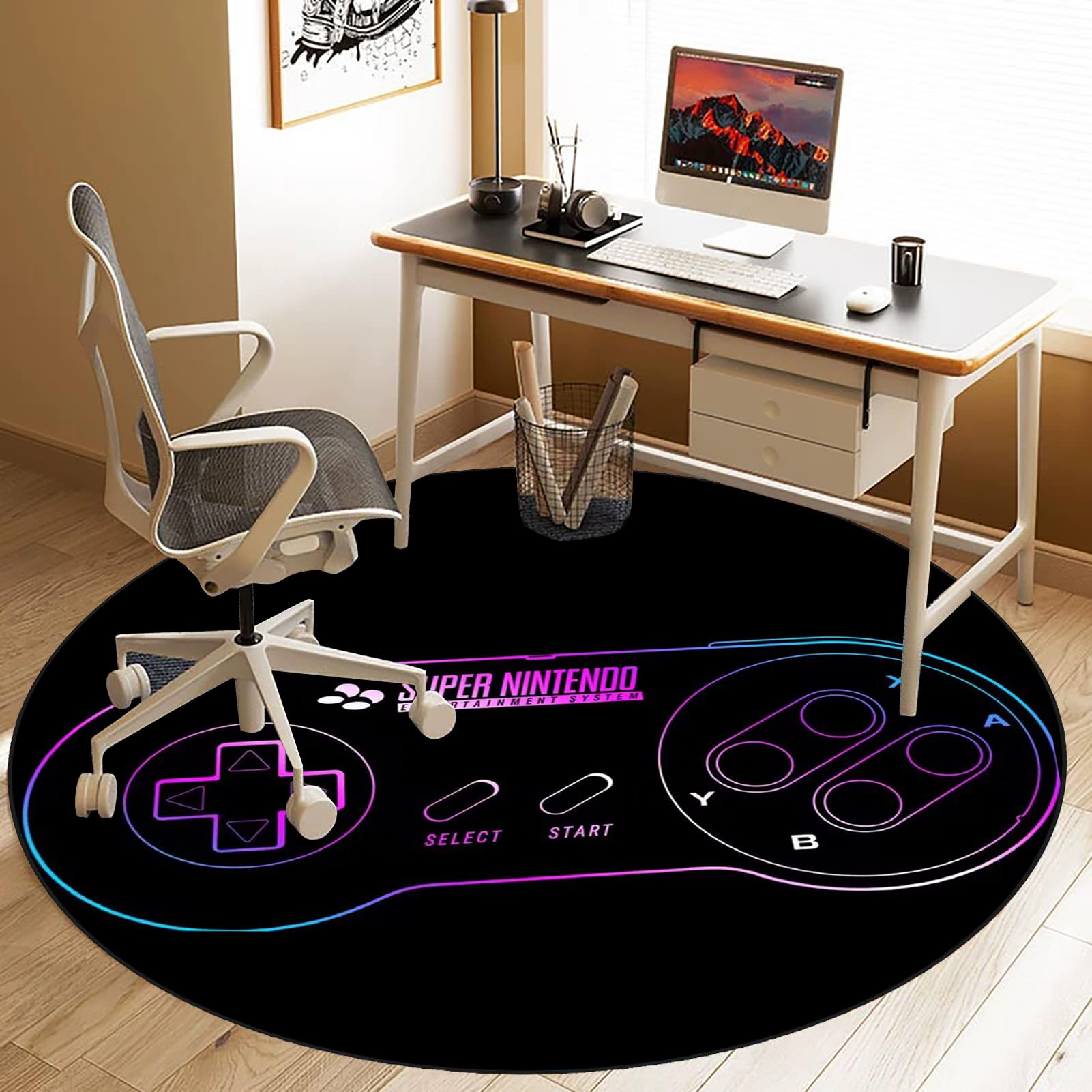 DHSBD Geometrische Print Gaming Muismat Grote Maat Vergrendeling Rand Toetsenbord Mat Tapijt Kantoor Decoratie Toetsenbord Pad
