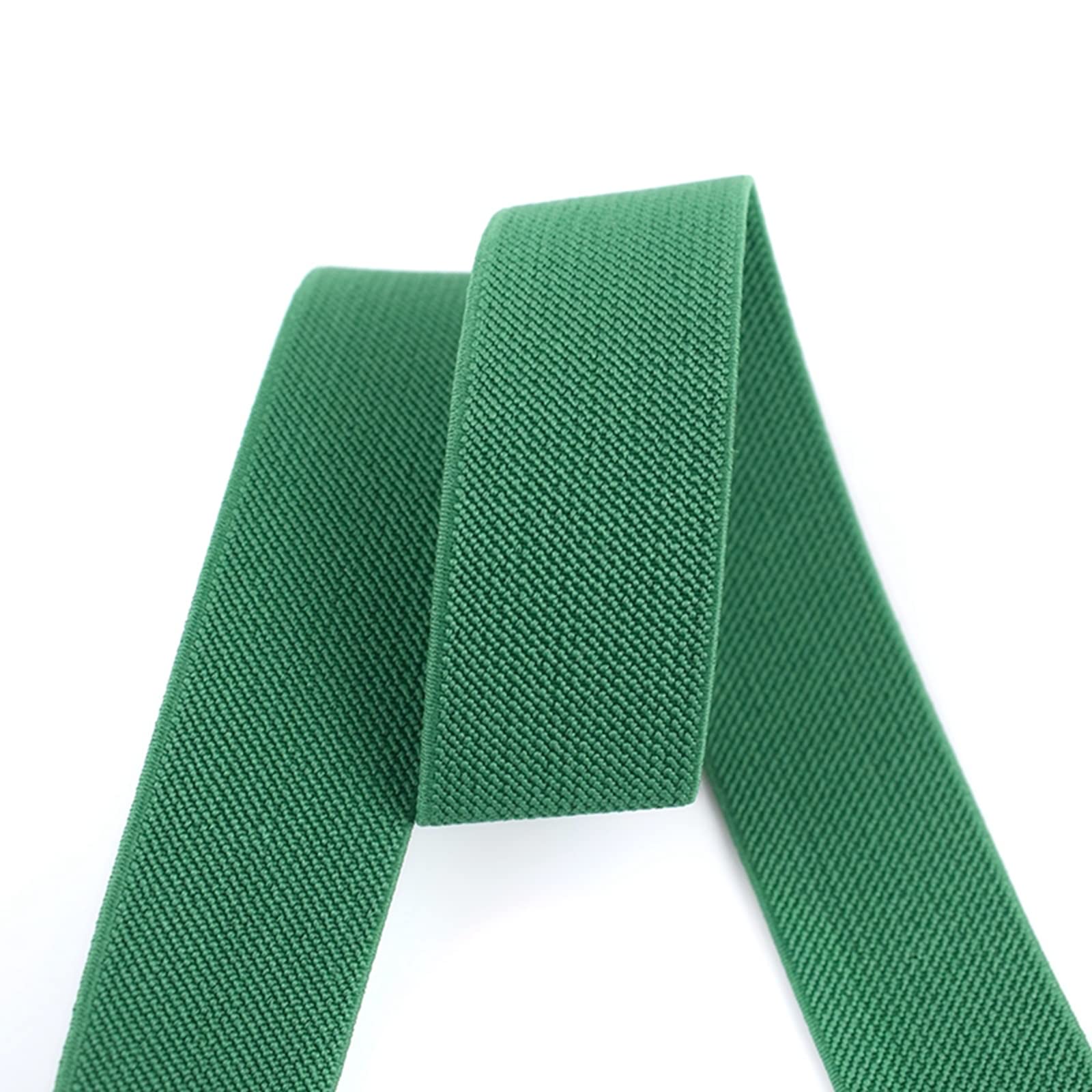 Taśma nylonowa Elastyczna taśma rozciągliwa do szycia w pasie 20 mm grubości do spodni, spódnic, pasków, taśmy, akcesoria do majsterkowania(Dark Green,20mm-5 M)