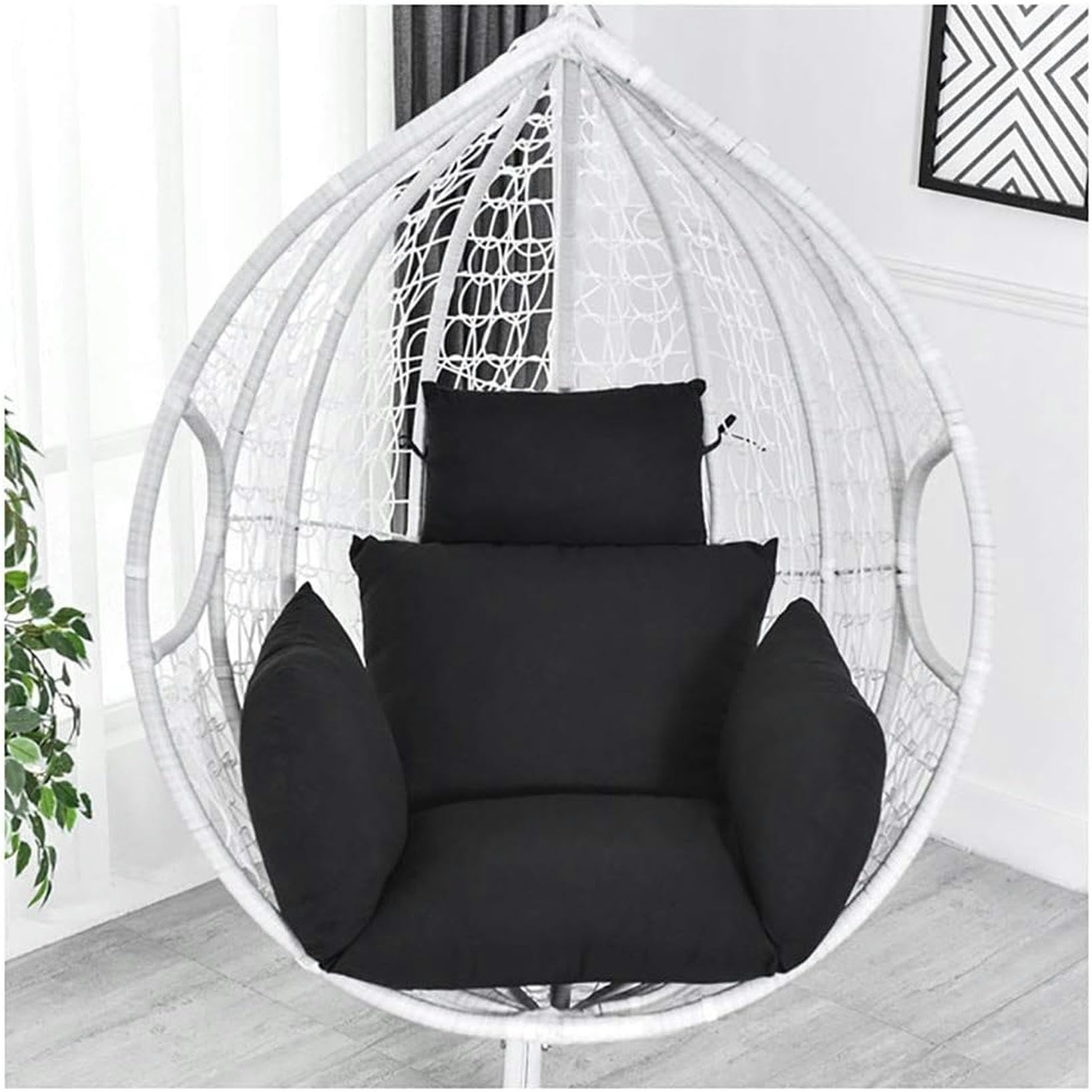 Coussins de chaise épais pour balancelle suspendue : amorti parfait pour terrasse