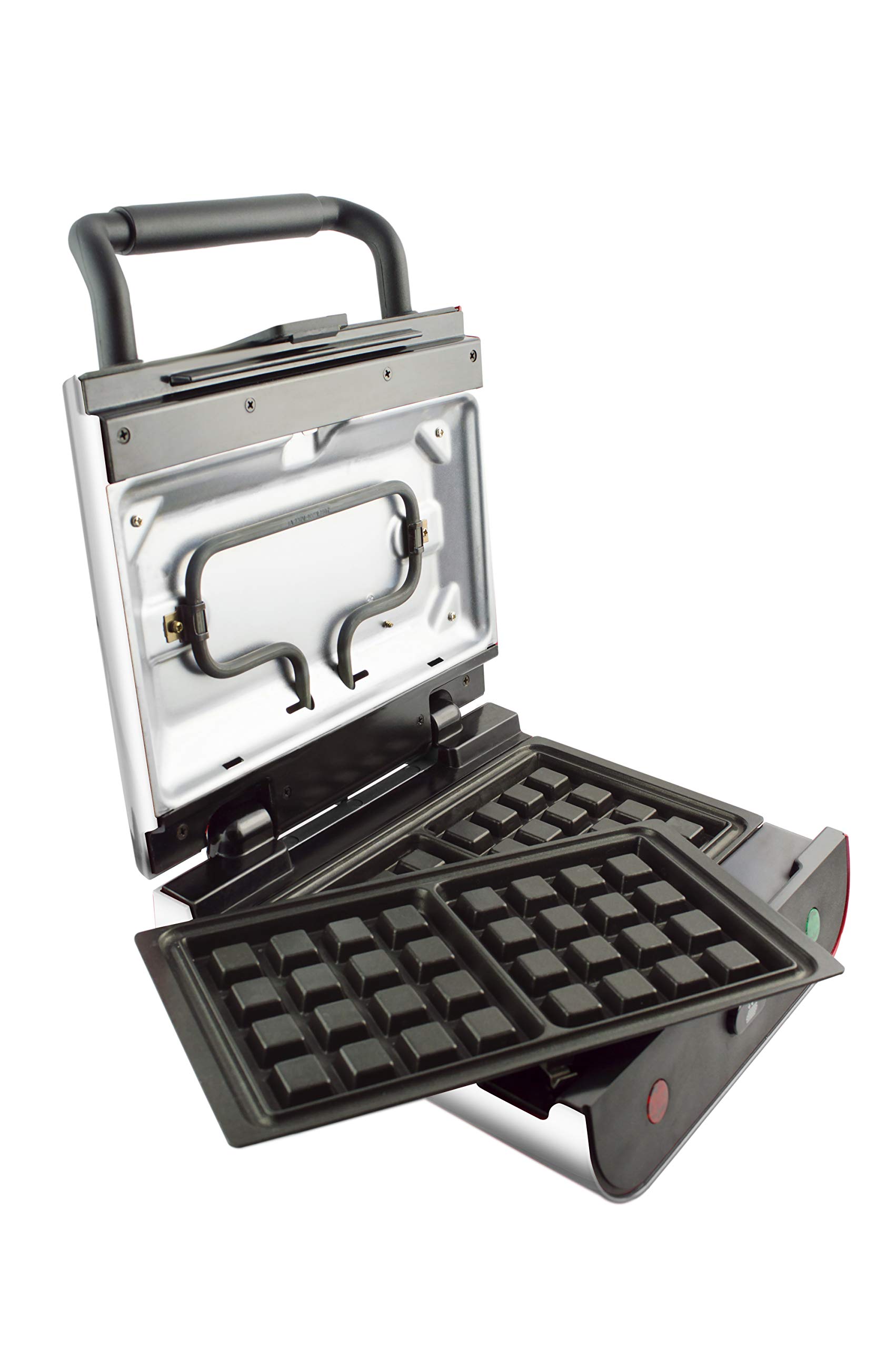 Senya Silver an Gaufrier - Sandwichera 2 en 1 Duo Waffles, juego de 2 placas intercambiables con revestimiento antiadherente, 800 W SYCK-WM003S
