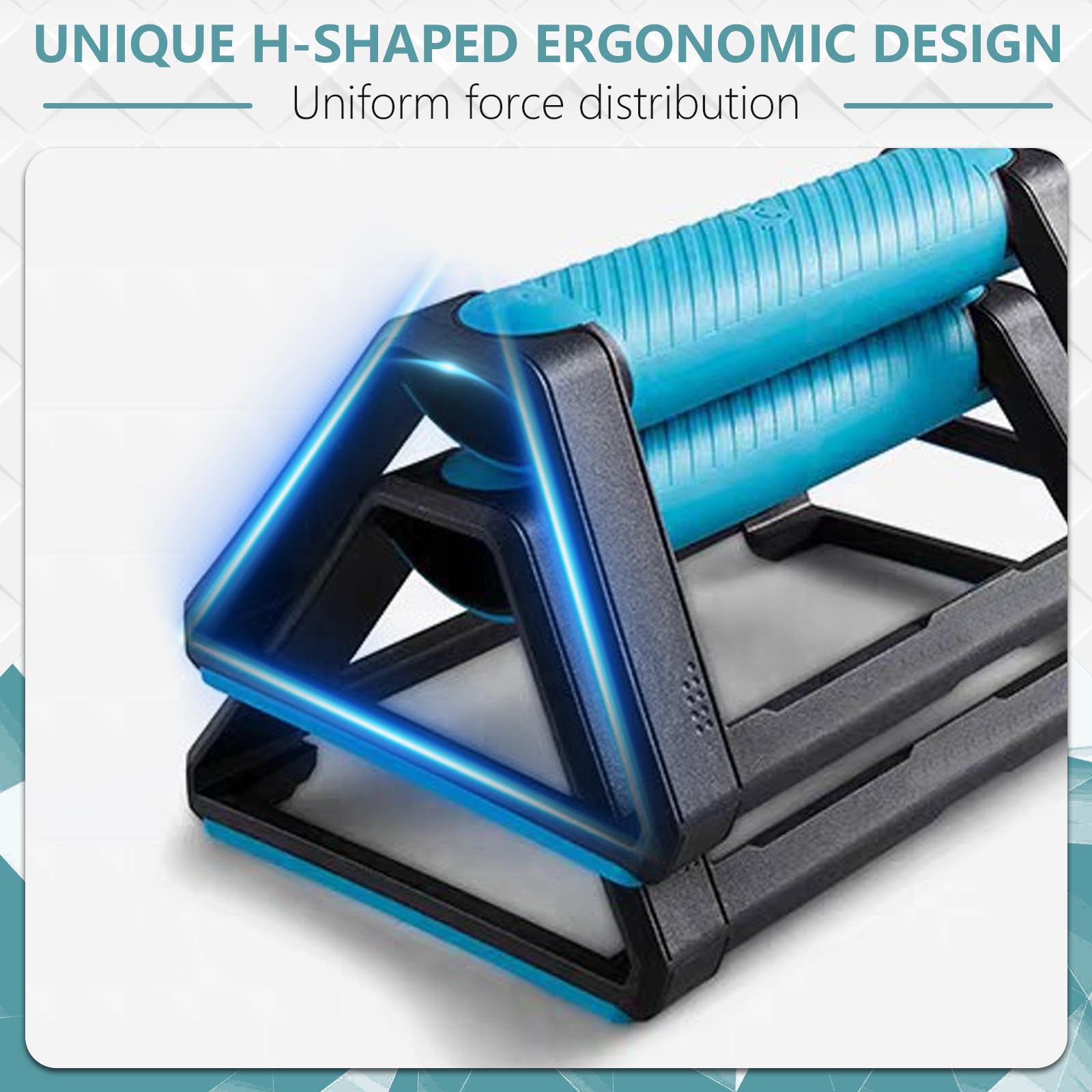 2 Maniglie per Flessioni, Push up Board Flessioni Attrezzi, Push Up Antiscivolo e Portatili Con Impugnature In Schiuma Imbottita, Parallele Basse Calisthenics per Fitness e l'allenamento Muscolare