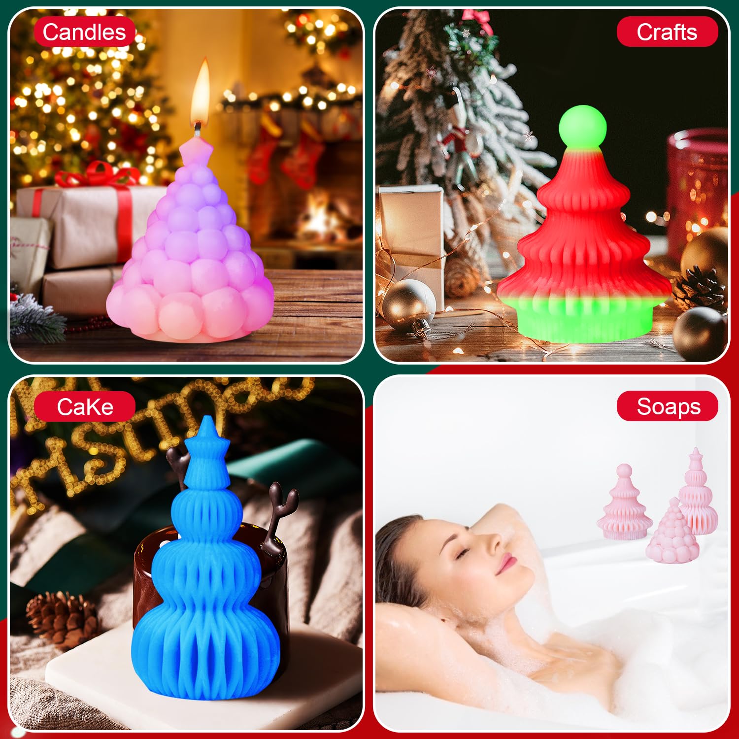 Moule 3D En Silicone Pour Sapin De Noël : Fabrication De