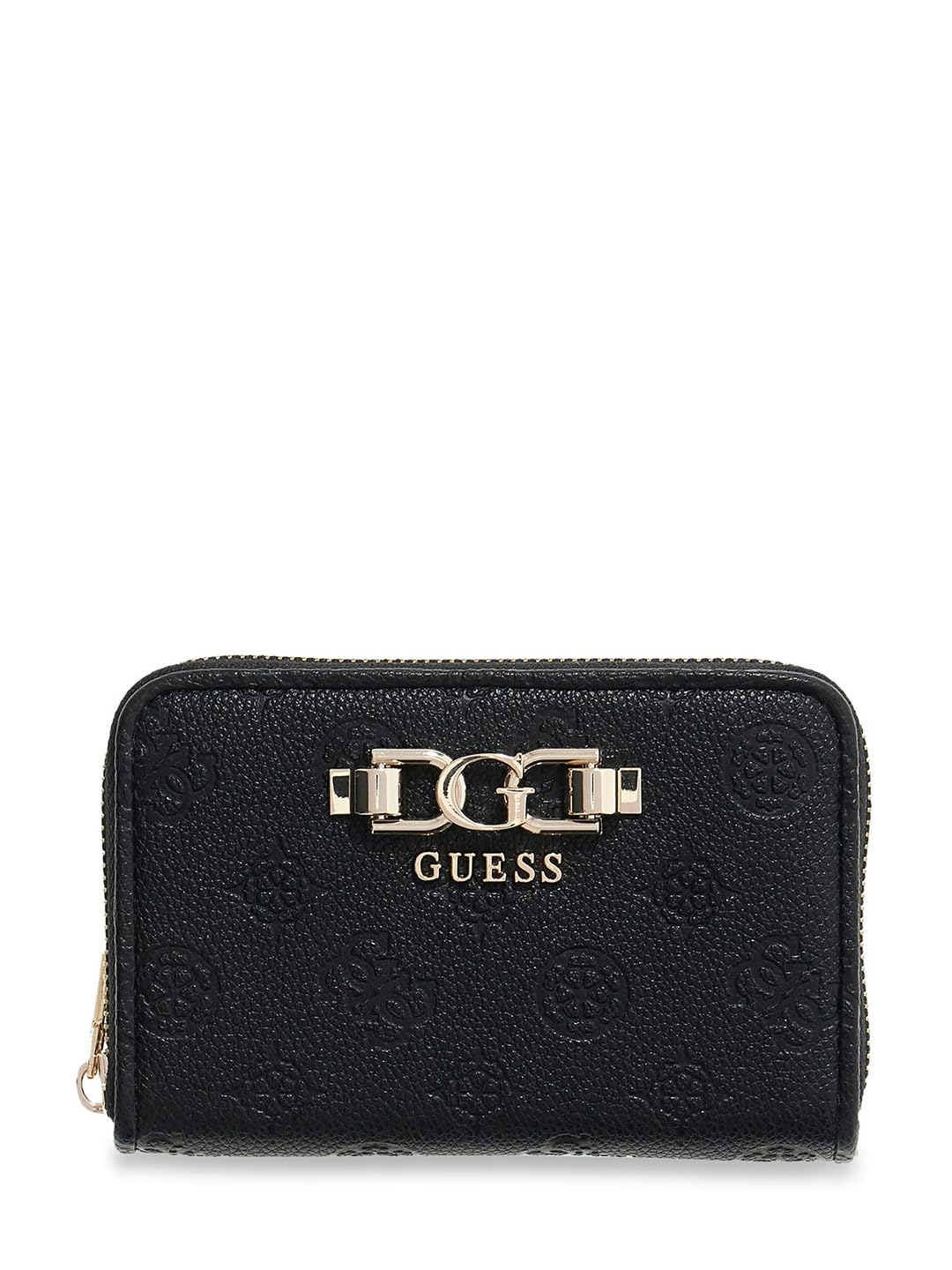Portefeuille GUESS Anise SLG Noir, l'excellence des finitions et du design logo - 5
