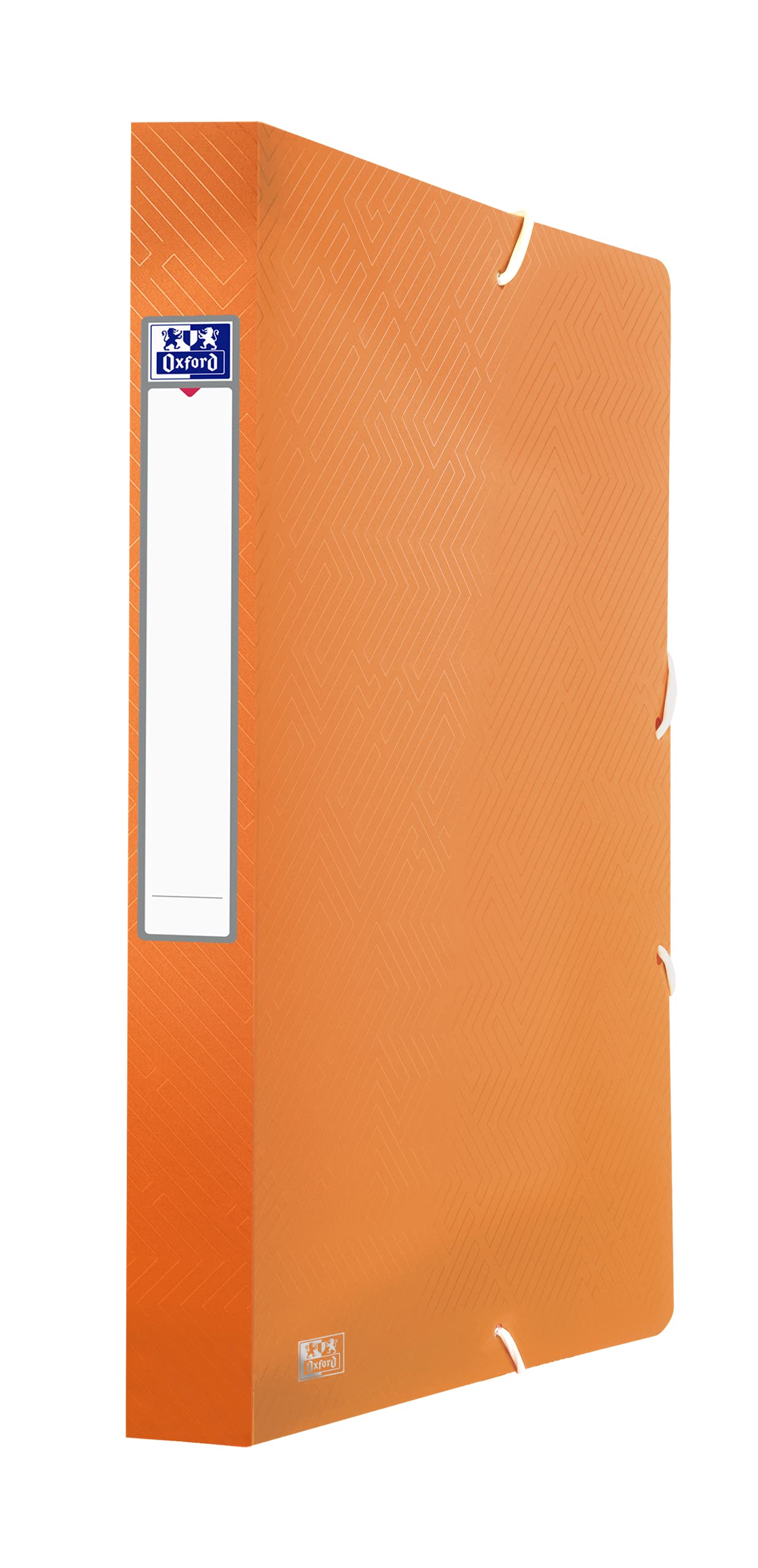 Oxford Sammelbox A4, Rücken 4 cm, transparenter Kunststoff, 8 Farben, 10 Stück