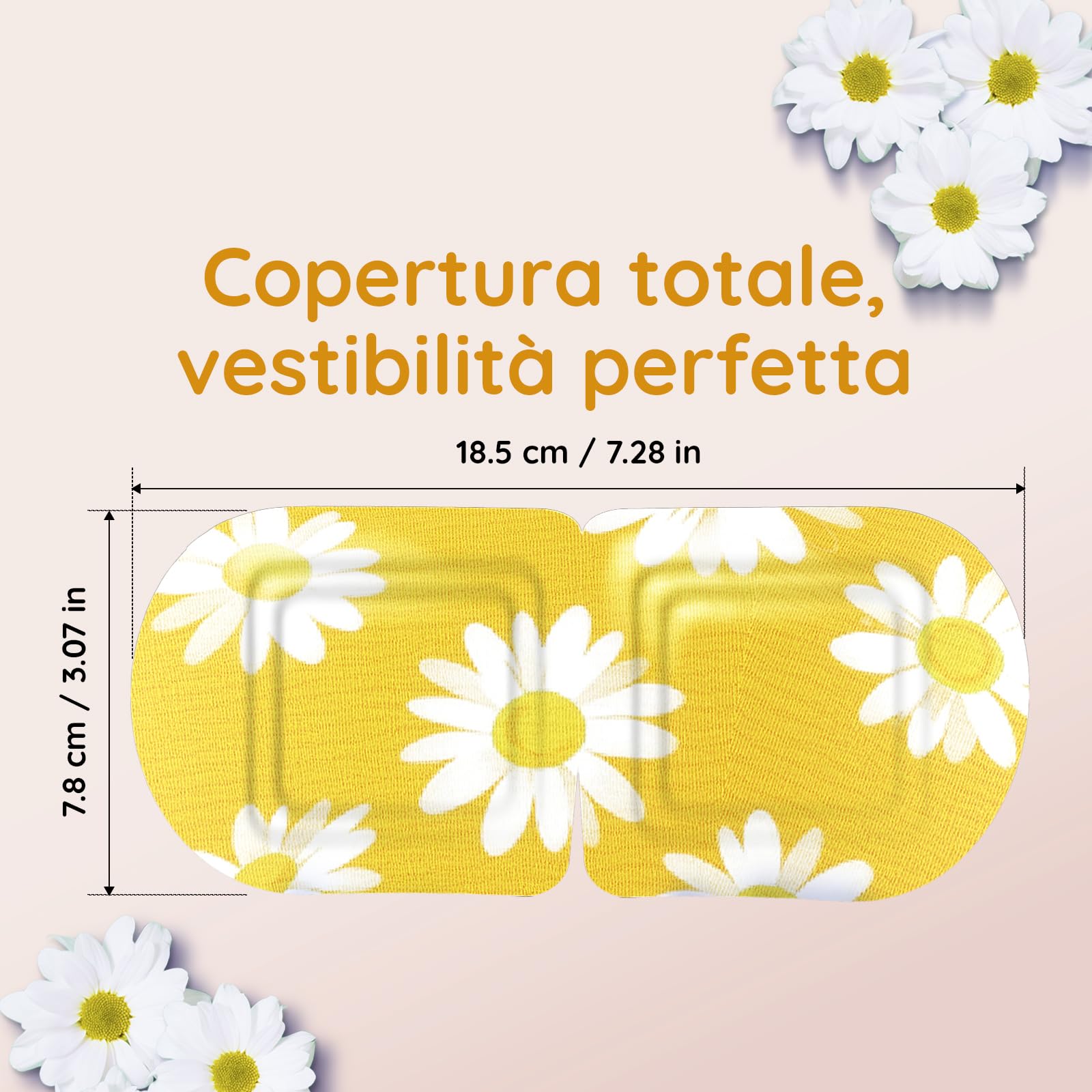 Confezione da 16 Maschere Riscaldanti alla Camomilla – Maschera a Vapore per Occhi Secchi, Gonfiore, Affaticamento e Rilassamento – Maschera Riscaldante Occhi Monouso per Sonno e Viaggio