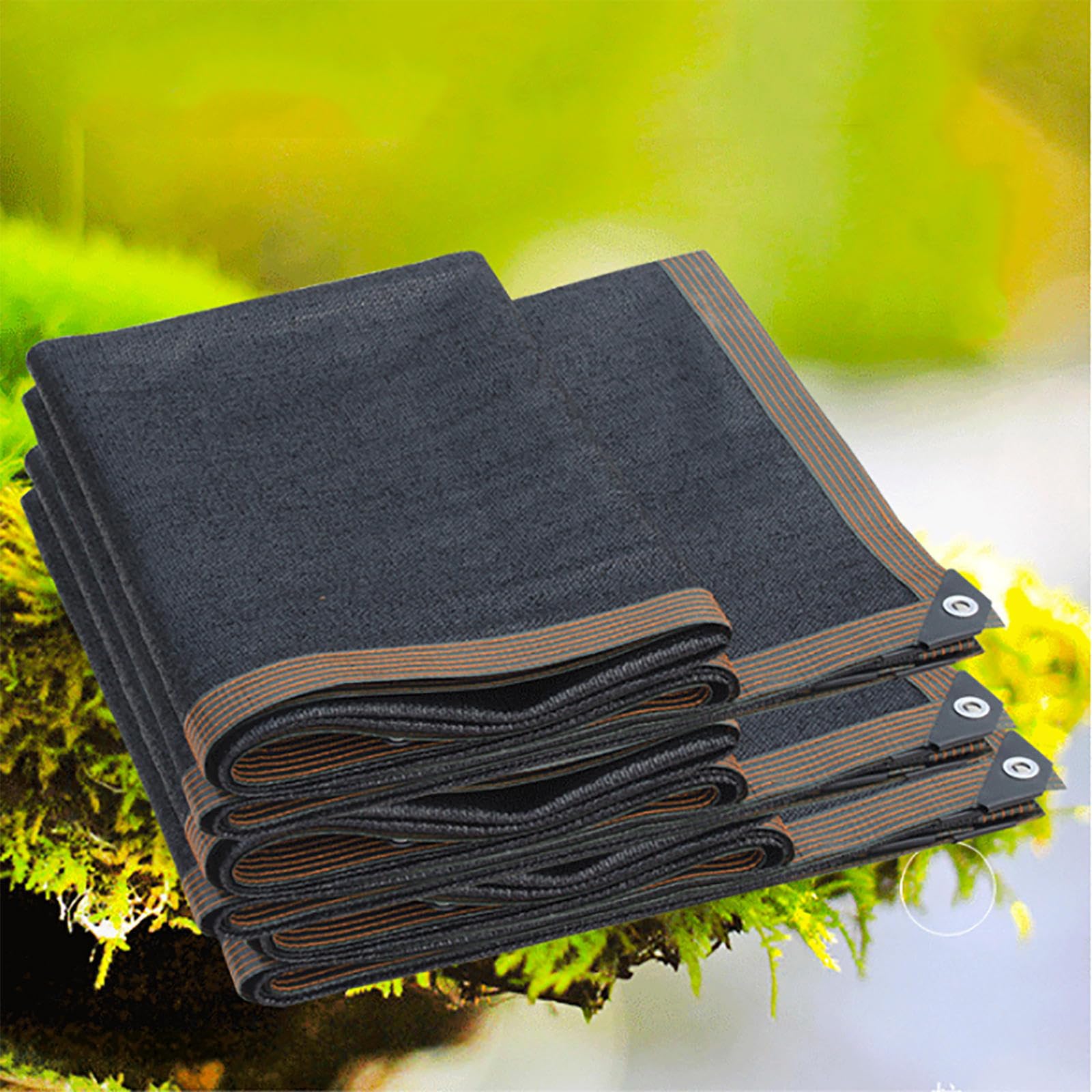 Funda para invernadero de jardín, 3 unidades, color negro, resistente al calor, para balcón, patio, invernadero, protección de plantas, tamaño 6 x 8 m
