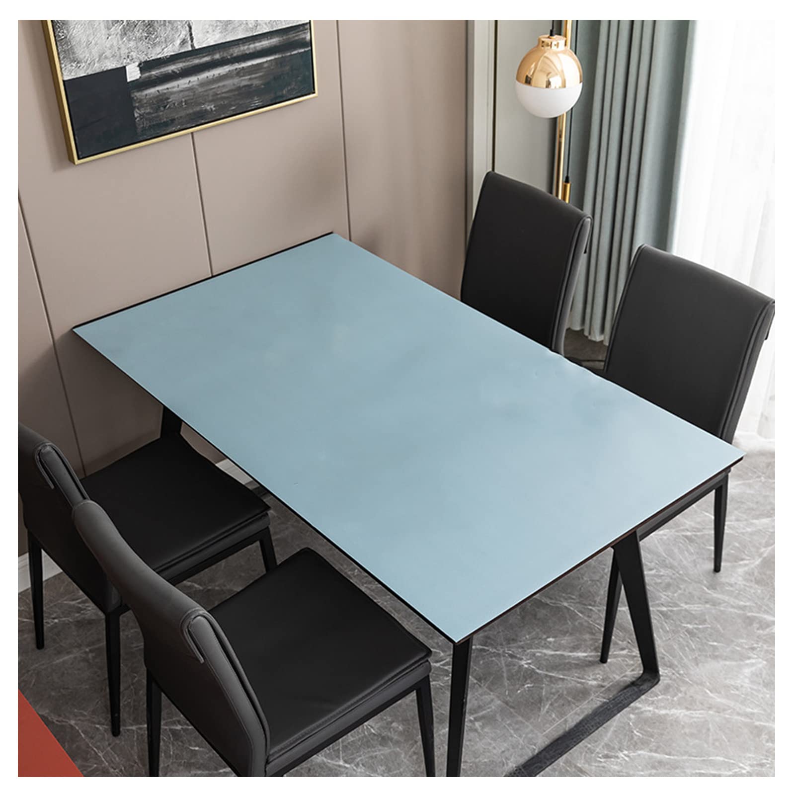 Protector de mesa resistente al calor para terrazas y comedores azul