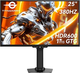 TITAN ARMY U255T 24.5" Gaming Monitor, QHD, 360Hz (OC 380Hz), DyDs 2.0, 1ms GTG, HDR600, 99% sRGB
