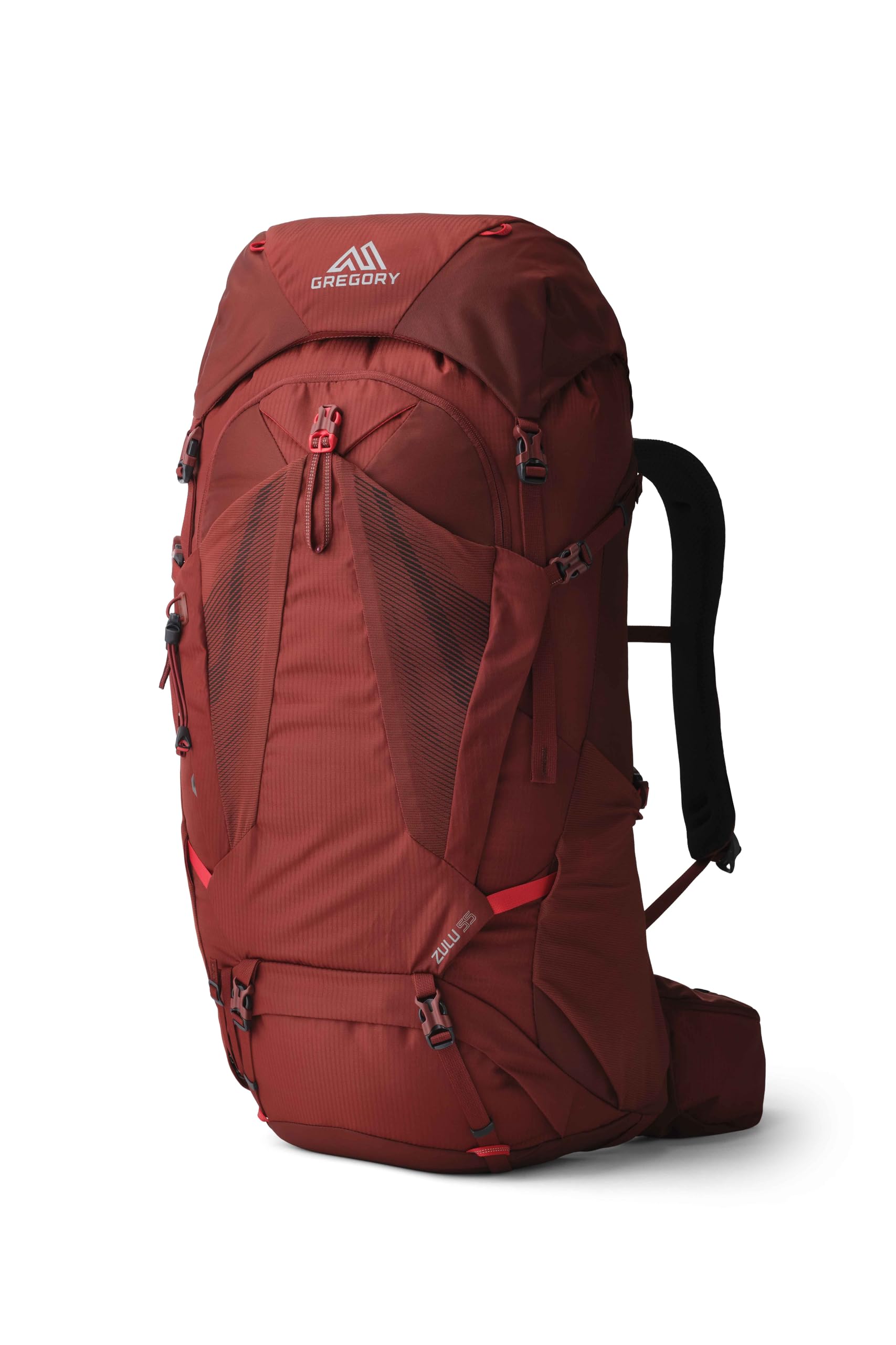 Zulu 55L Hiking/Backpacking Pack, Small/Medium, Rust Red
