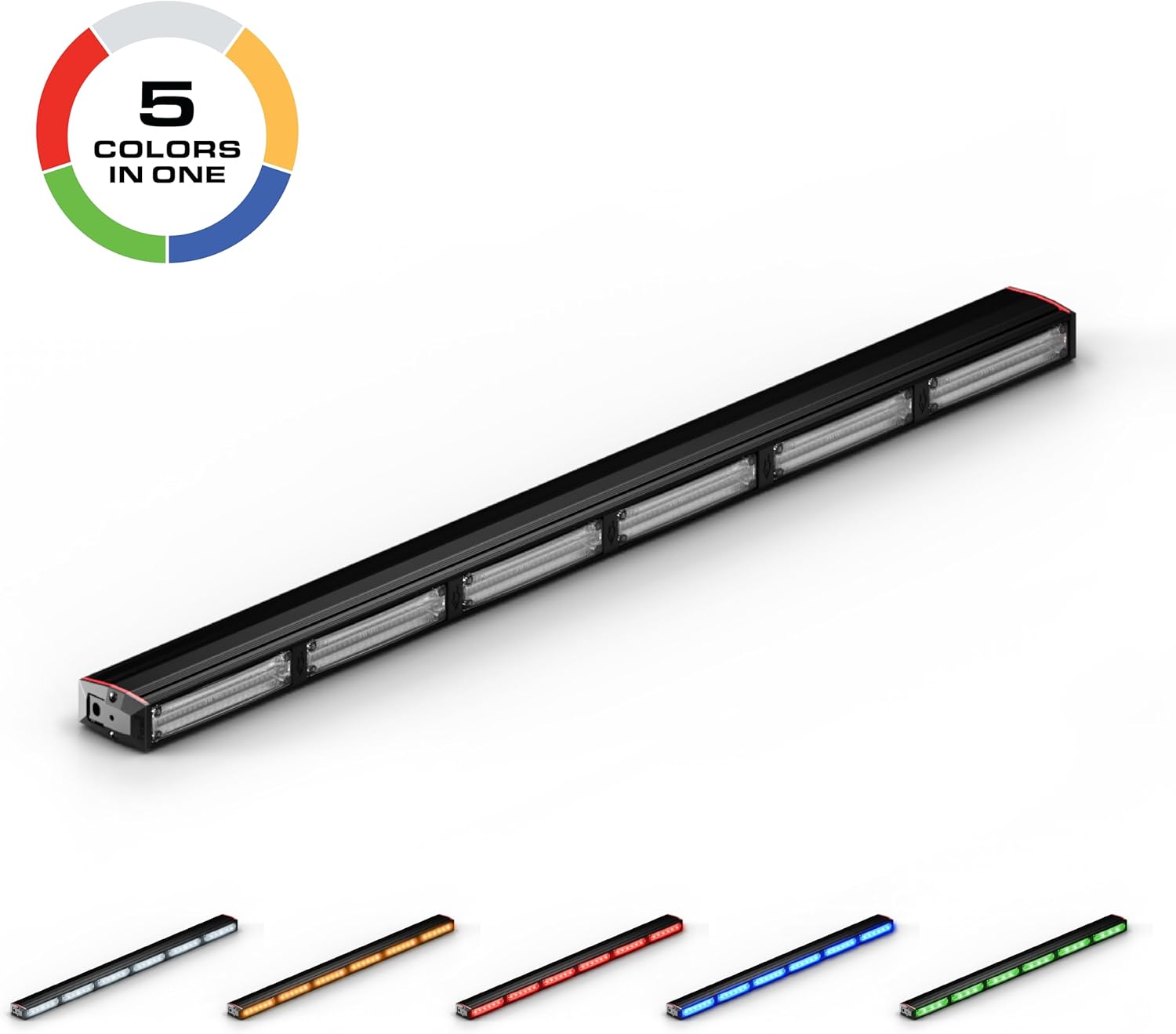 Feniex Quantum 800 Lightstick | Single Color | Programmable Red-Blue-Amber-White-Green Modules | 216 LEDs, Super Bright 3 Watt LEDs, SAE Class 1 | Emergency Warning Lights