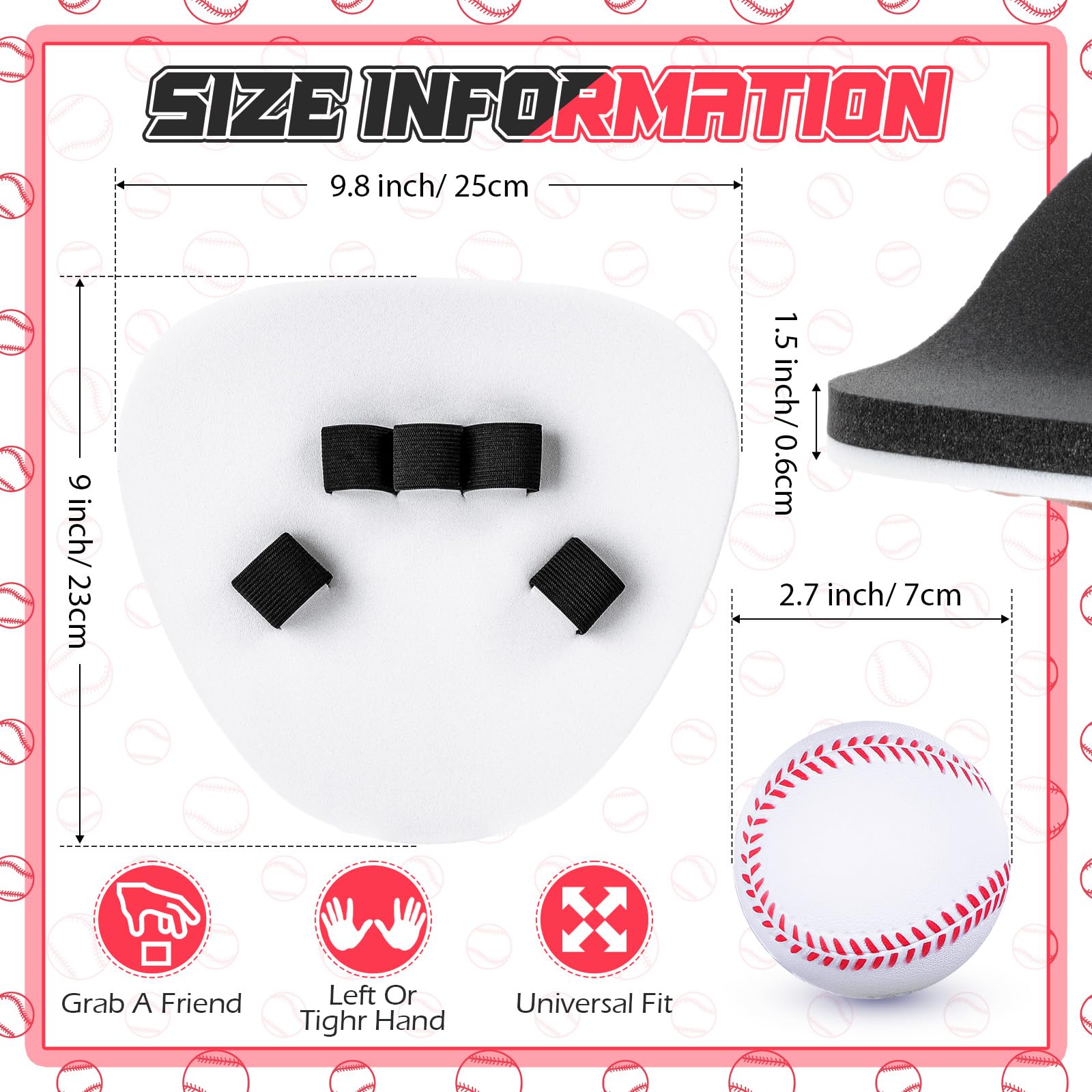 Rawlings Two-Hands Foam Fielding Training Glove (schwarz) - Für Baseball/Softball, Beidhändig