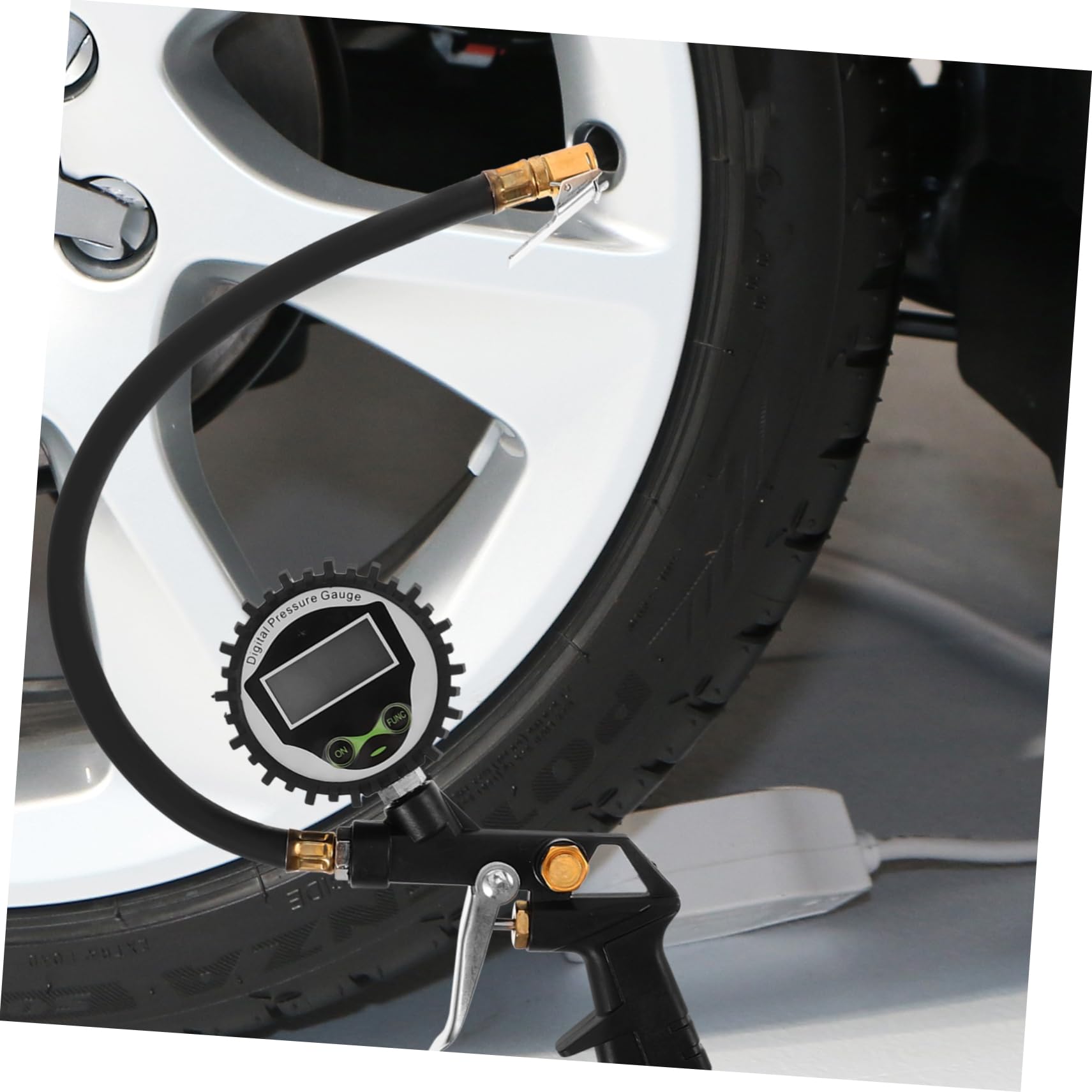 Digitales Luftdruckmessgerät 0 bis 60 Psi, Silber, für Suv