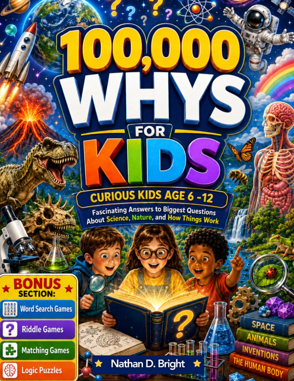 100000 Whys for Kids: Fascinating Answers to Biggest Questions About Science, Nature, and How Things Work