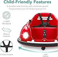 Vista 2 de Best Choice Products Auto de parachoques eléctrico de 6V para niños, 1.5-6 años, control remoto para padres, giro de 360 grados, luces, sonidos