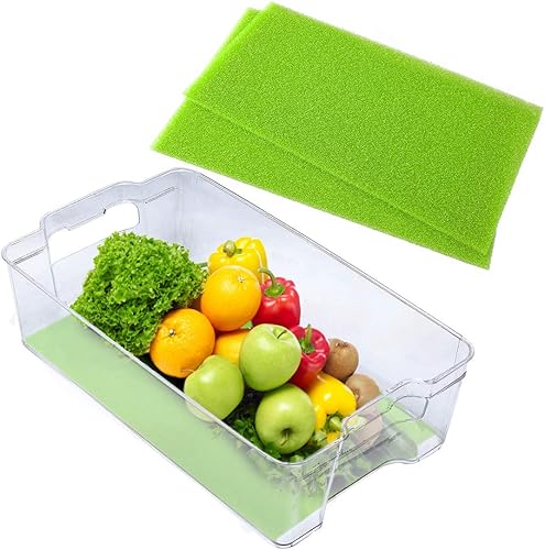 Miniatura 3 de Revestimiento para extender la vida de sus frutas y alimentos en los estantes del refrigerador (2 unidades), por Dualplex. Extiende la vida de sus