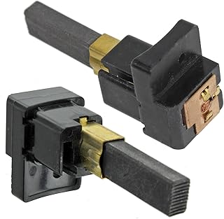 SPARES2GO Motor Carbon Brushes Pair Compatible with Dyson DC05 DC07 DC08 Vacuum Cleaner (Pack of 2, with Spring Loaded Brush Housing)