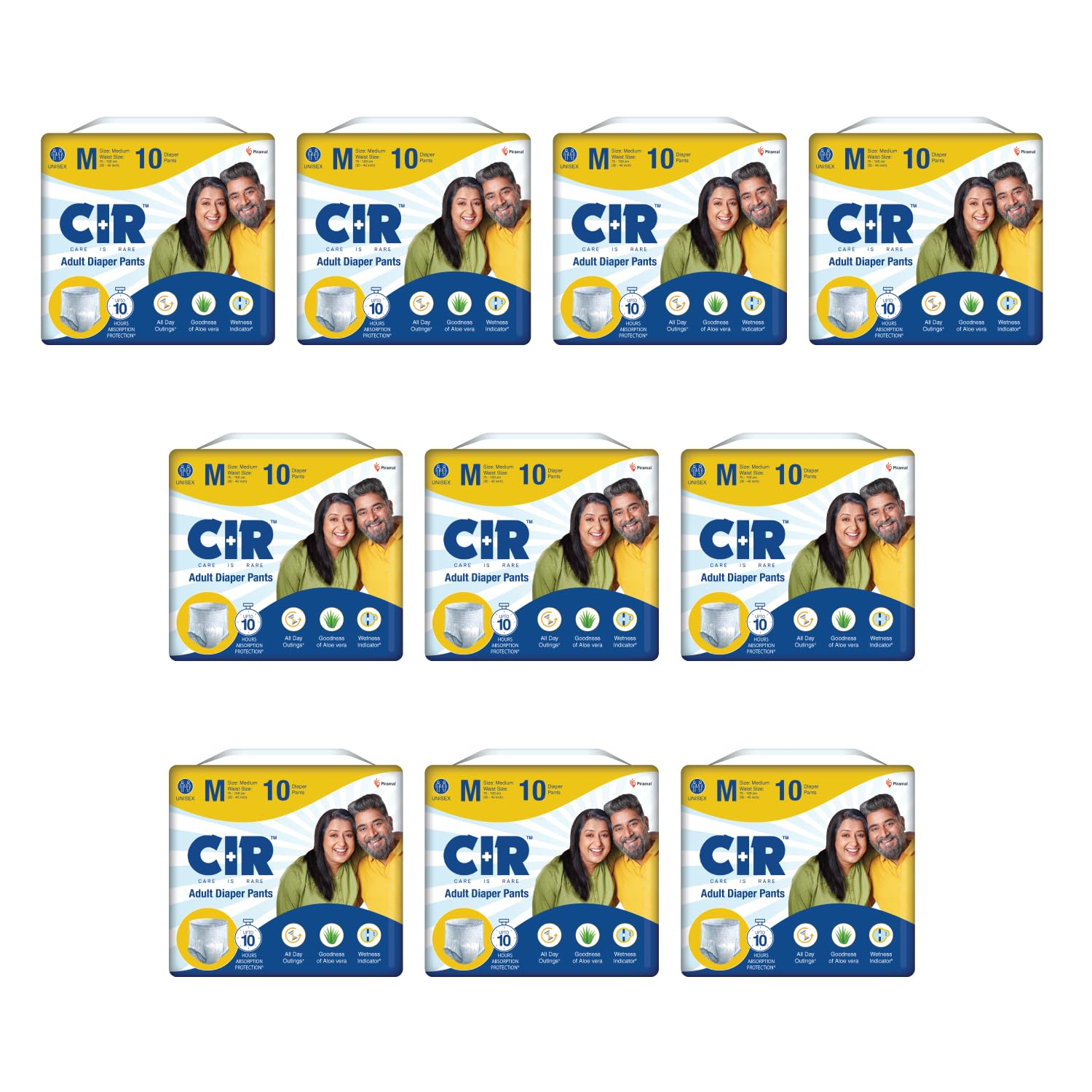 CIR Adult Diaper Pants Style | Adult Diaper Medium Size (M)|Waist (75-100 cm|30”- 40”) |10 hr Absorption-Protection | Unisex with Wetness Indicator | Odour Control | Goodness of Aloe Vera | 100 Units (B0CVKZ6BJ5) Amazon Price History, Amazon Price Tracker